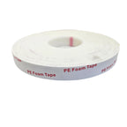 Roll of PE Foam Tape on a white background
