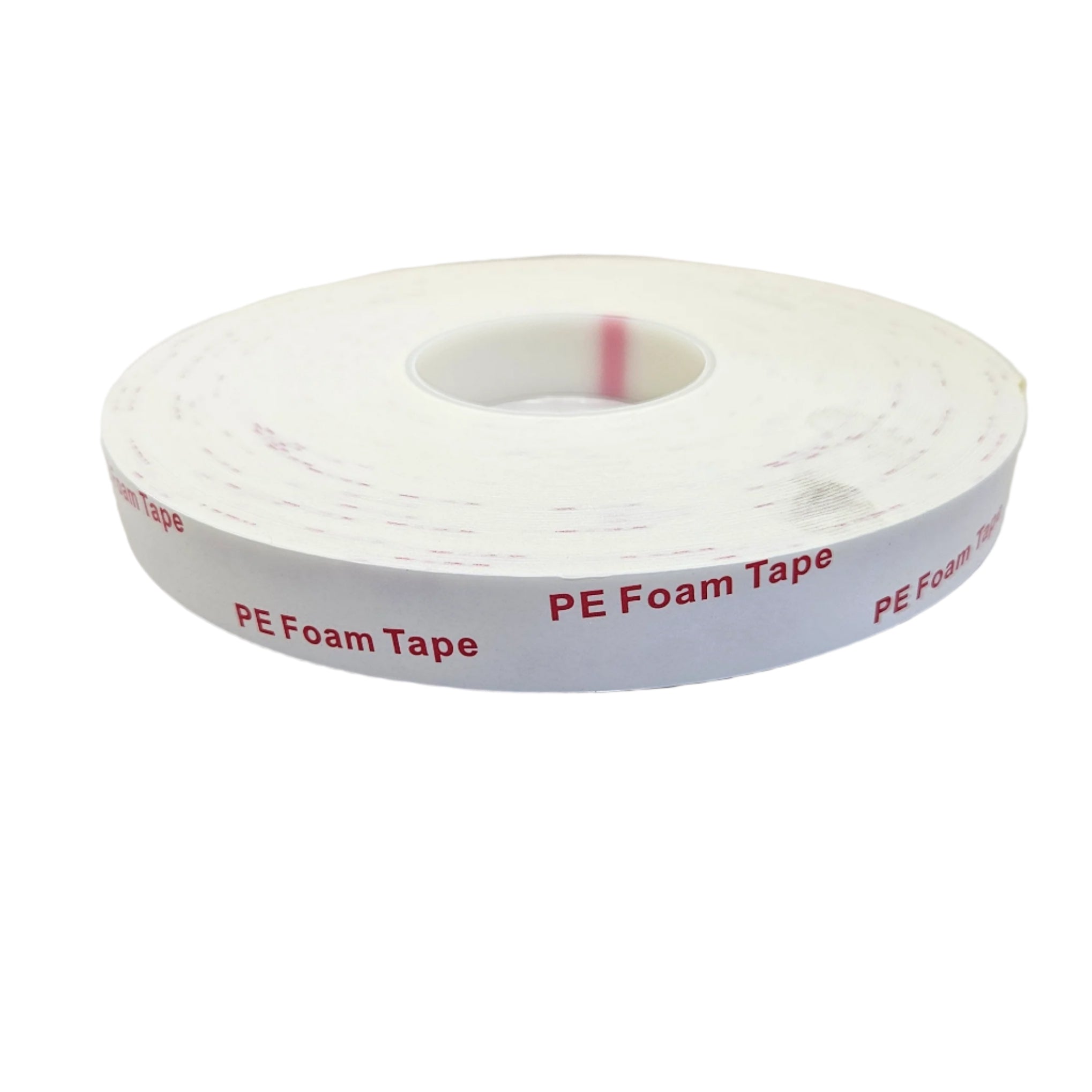 Roll of PE Foam Tape on a white background