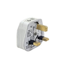 Electrical plug on a white background