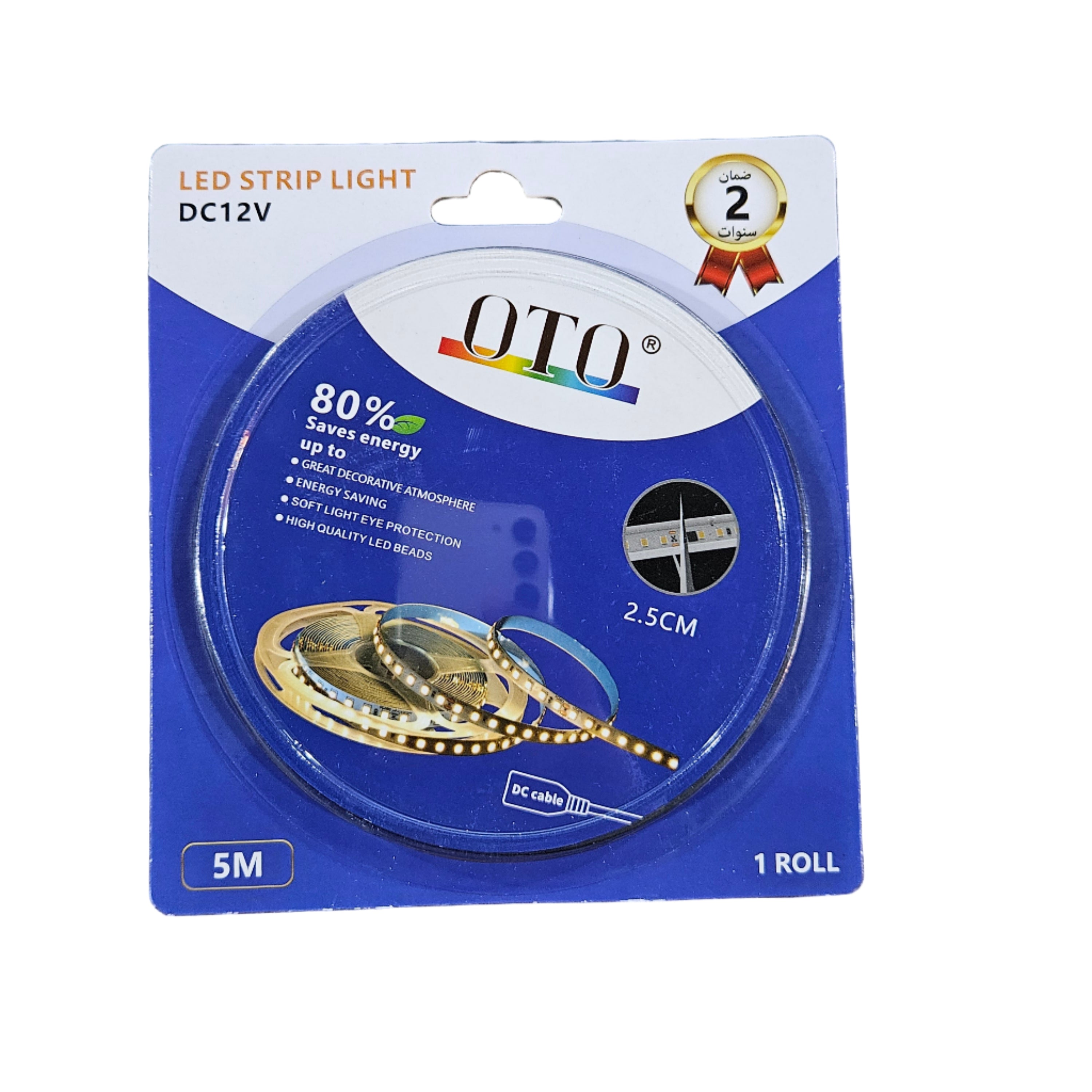 OTO - LED Strip Light - DC 12V - 120LED/M - 6500K NW