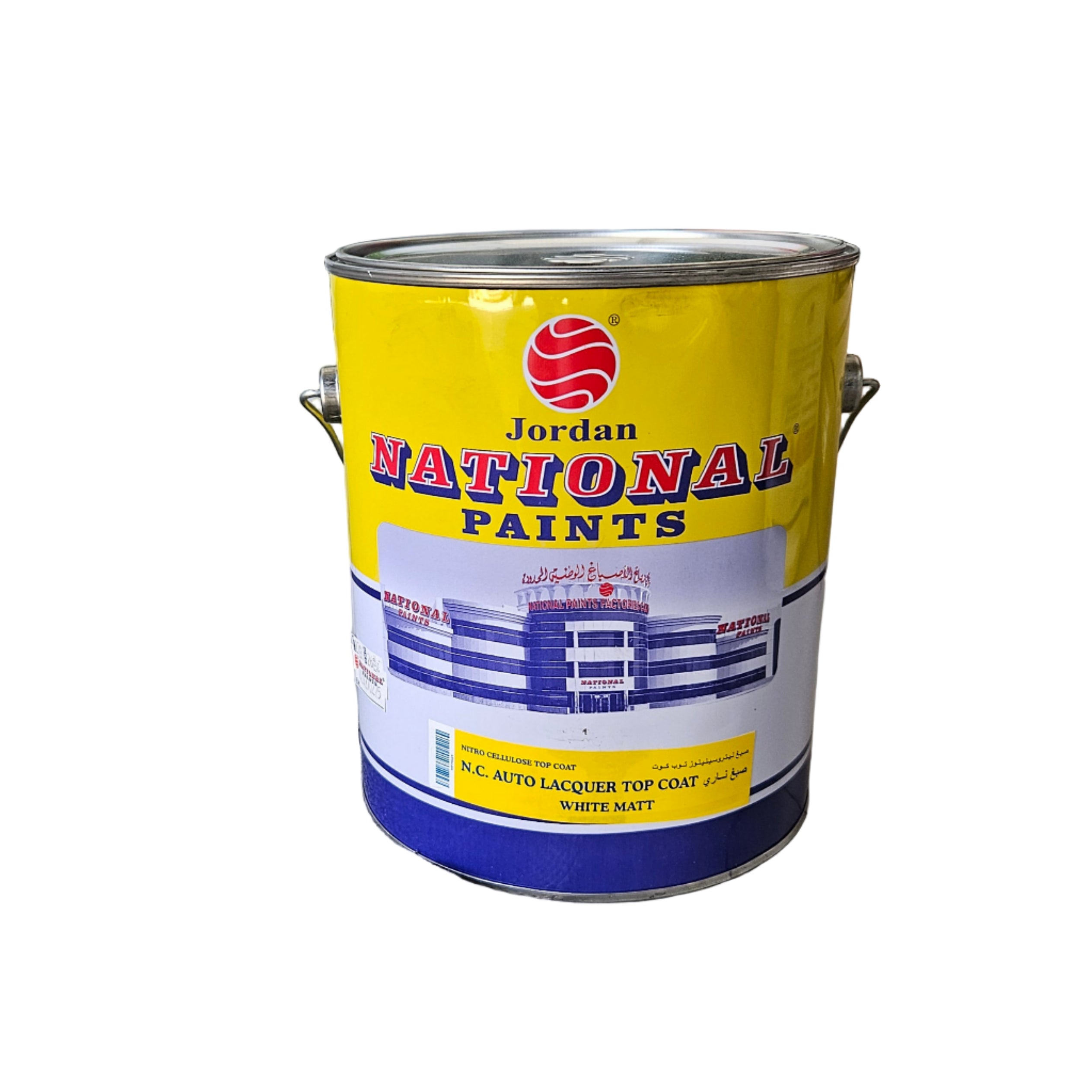 National Paints - N.C Auto Lacquer Top Coat - White Matt 3.6L