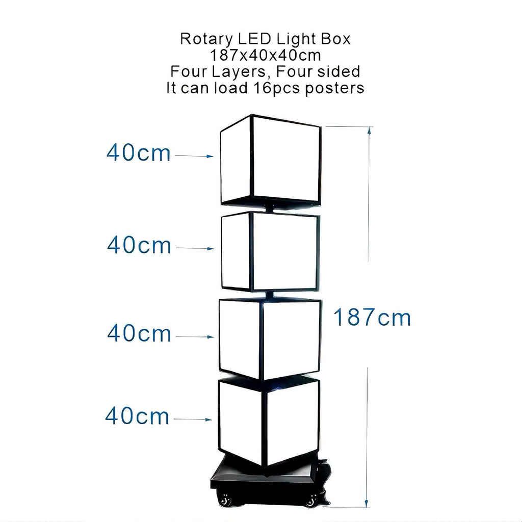 4-Tier Moving LED Stand