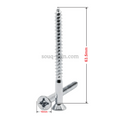 63.5mm Drywall Screw Phillips Drive - Zinc Plated Bugle Head Self-Tapping Screw