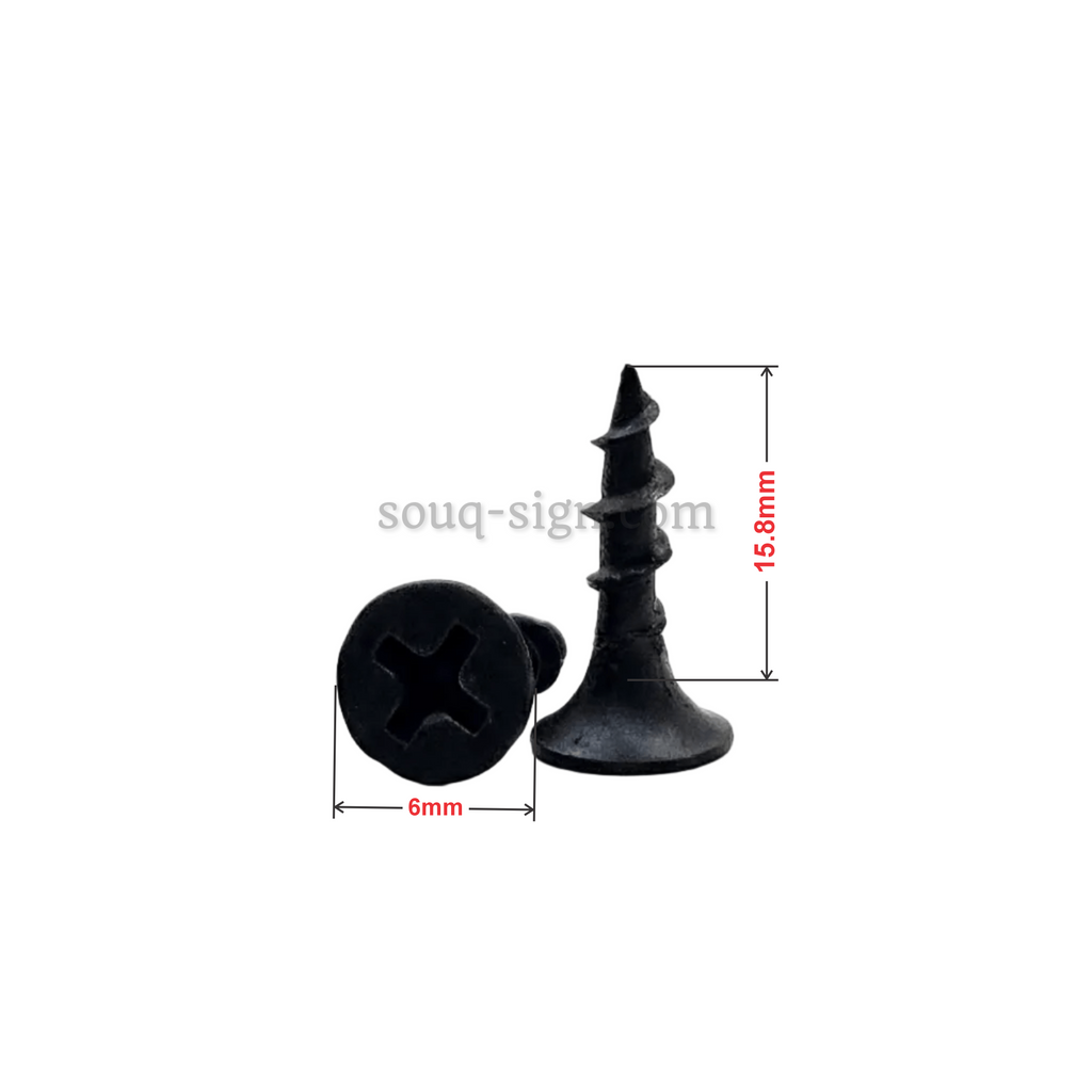 Drywall Screw Black - 6*15.8mm (6×5/8")