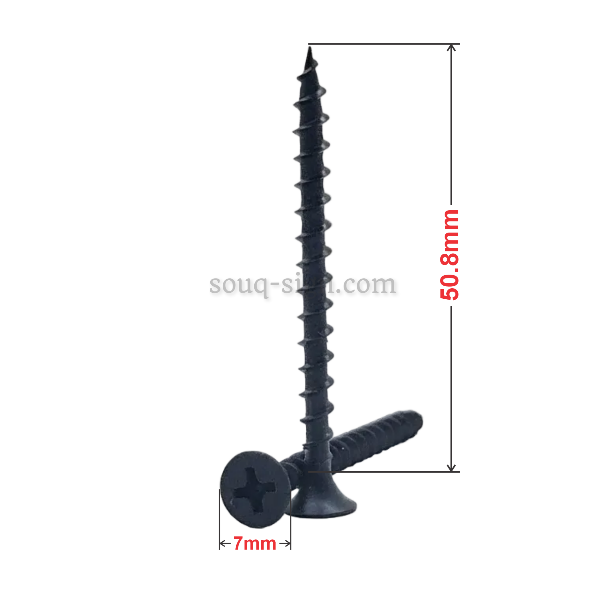 Drywall Screw Black - 7*50.8mm (7×2")
