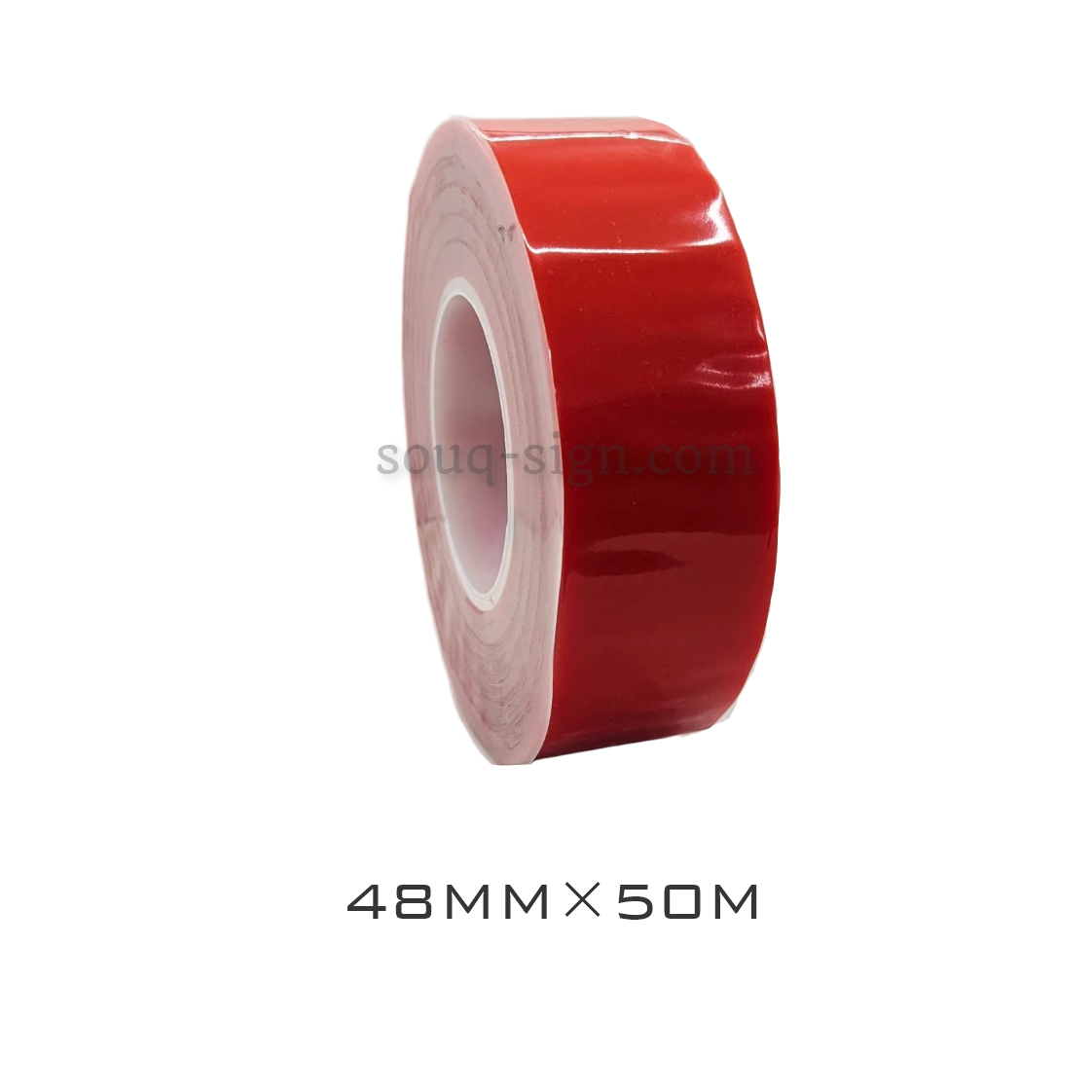 Double Sided Transparent Tape Red