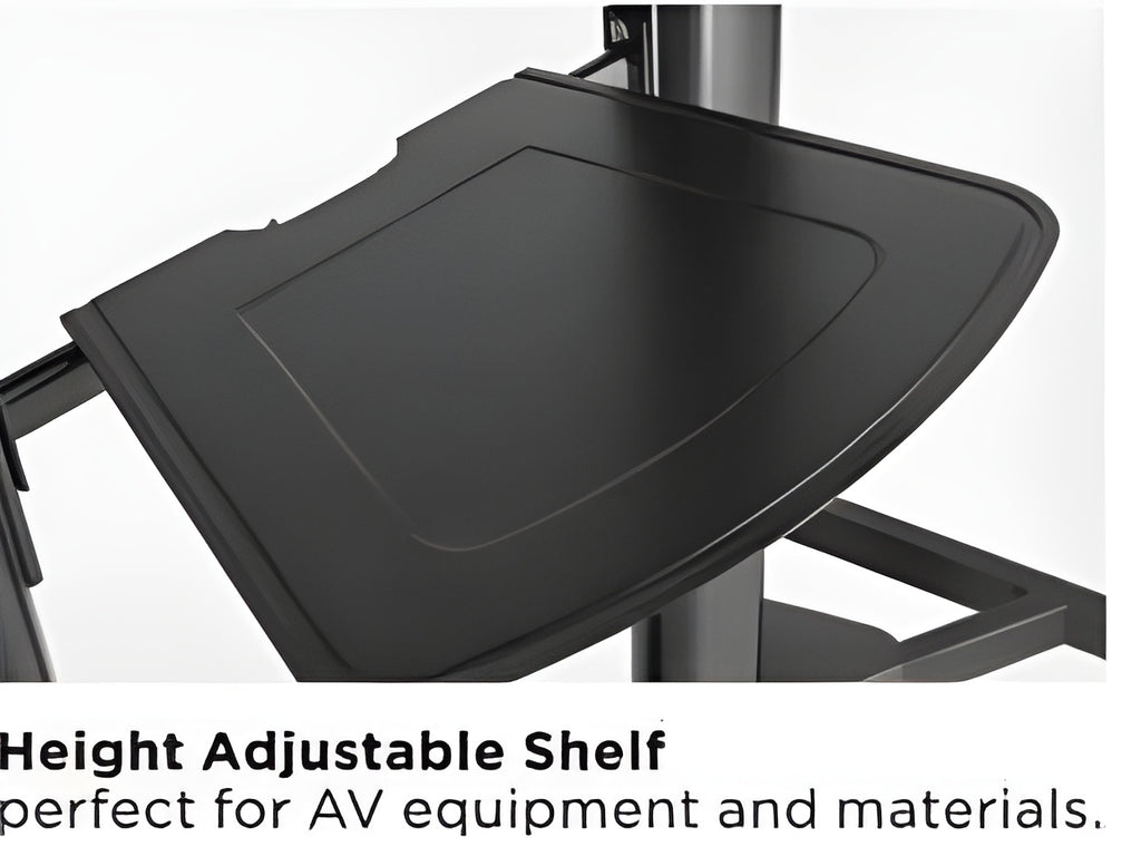 Redot Telescopic Height Adjustable Steel TV Cart for 60" ~ 100" Flat Panel TV - SH 666TB