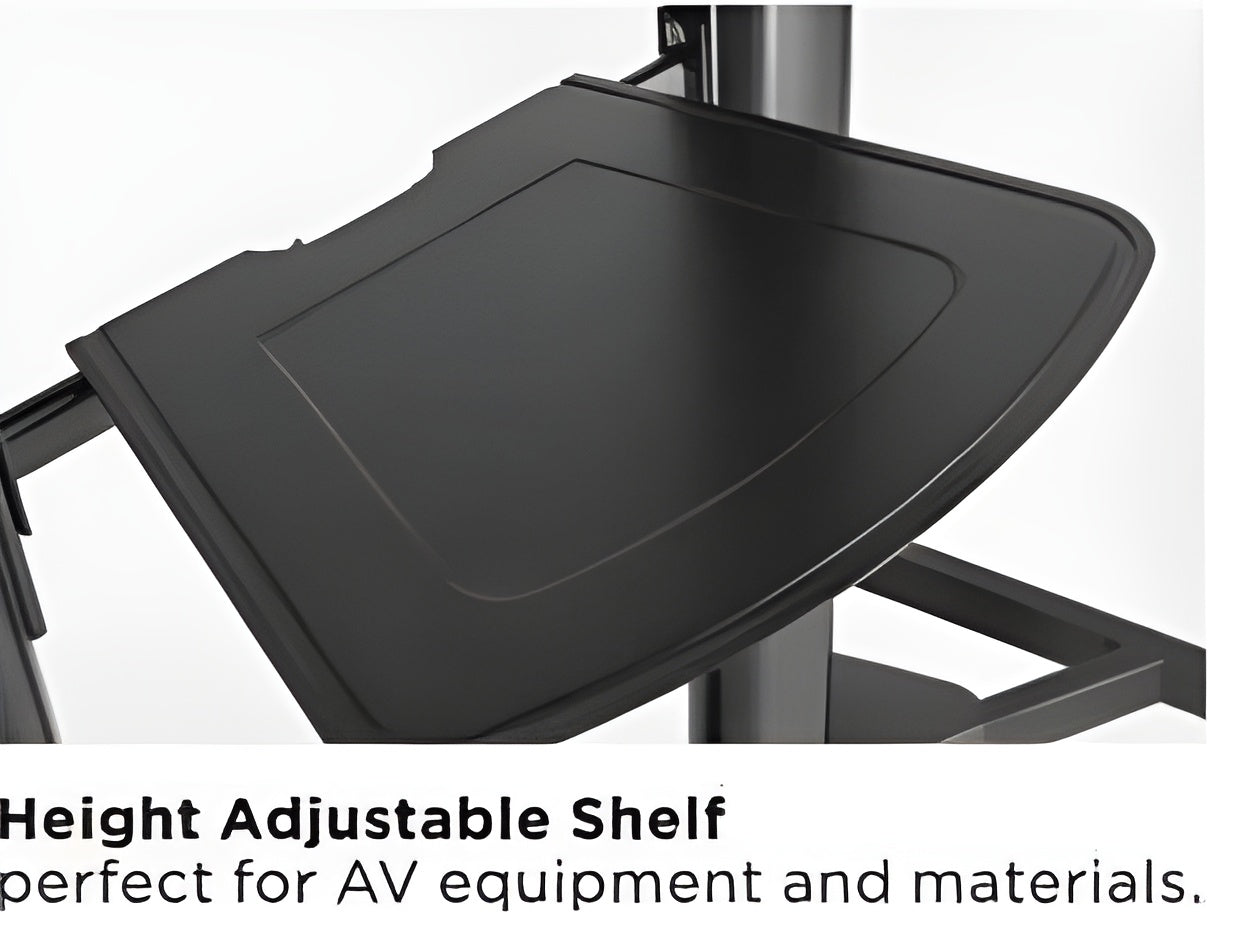 Redot Telescopic Height Adjustable Steel TV Cart for 60" ~ 100" Flat Panel TV - SH 666TB