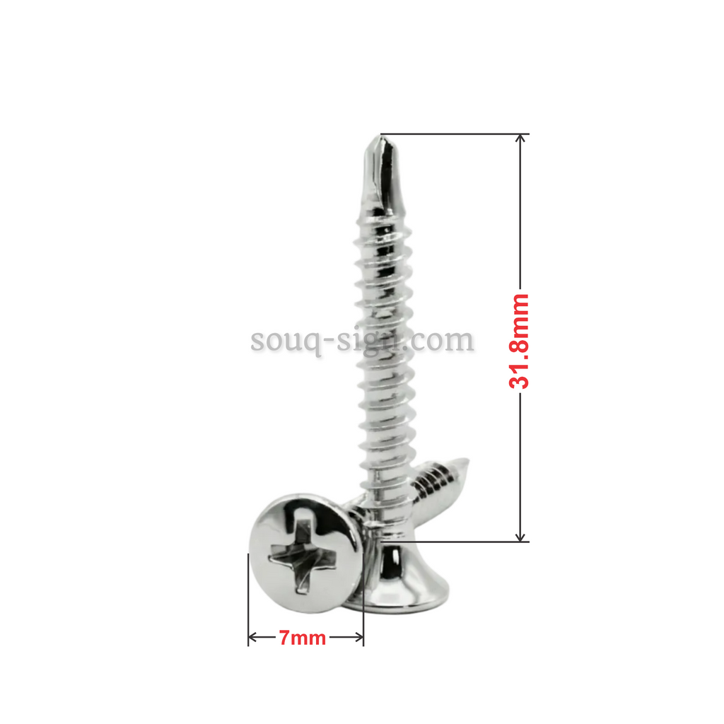 Self Drilling Screw Zinc - 7*31.8mm (7×1-1/4")