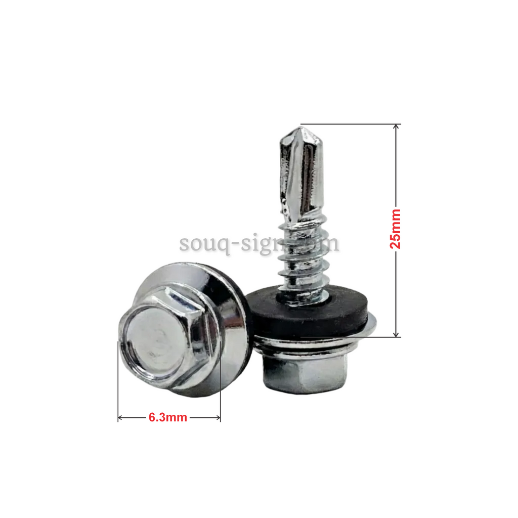 Self Drilling Screw with Washer - 6.3*25mm