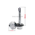 Self Drilling Screw with Washer - 6.3*38mm