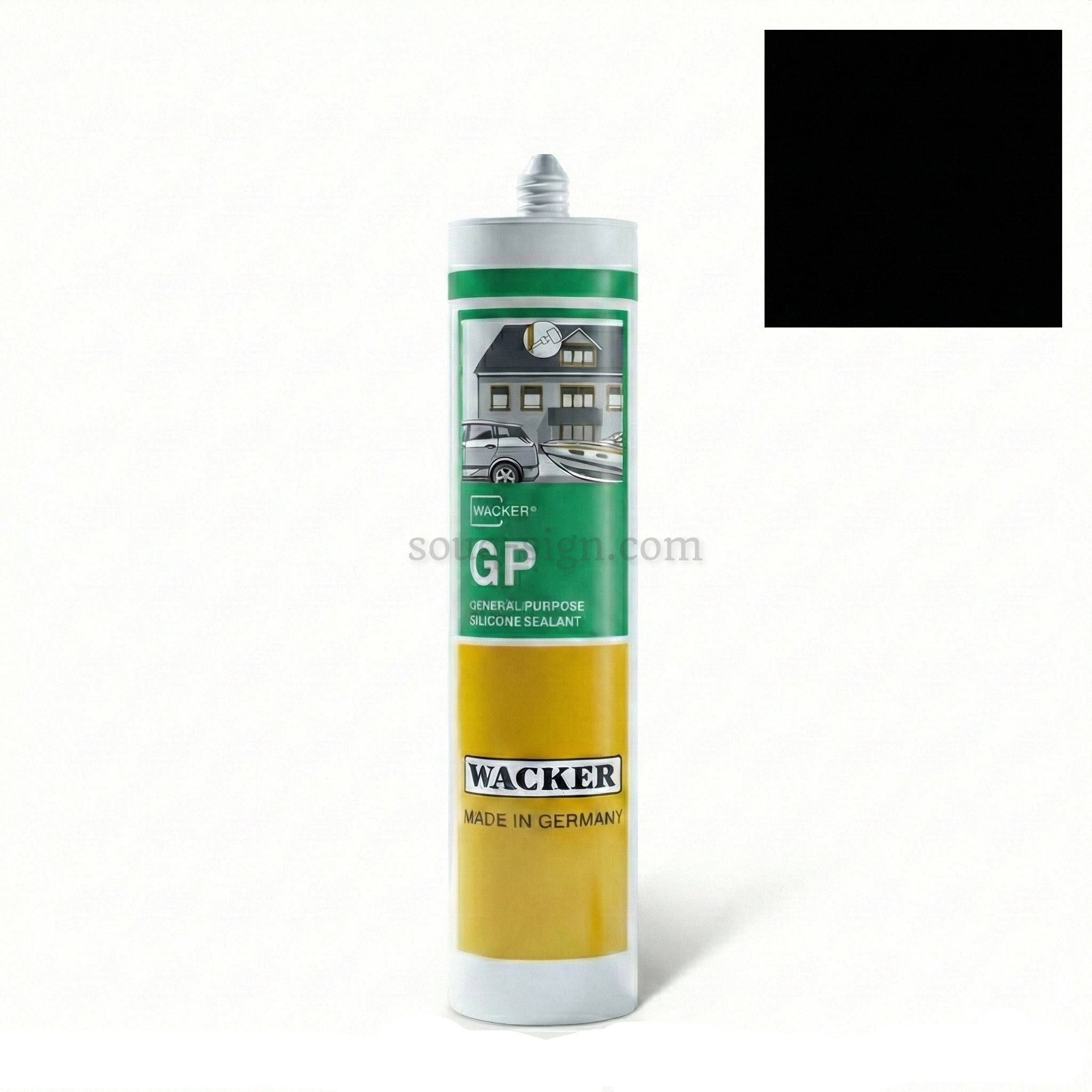 WACKER GP General Purpose Silicone Sealant - 280ml Black