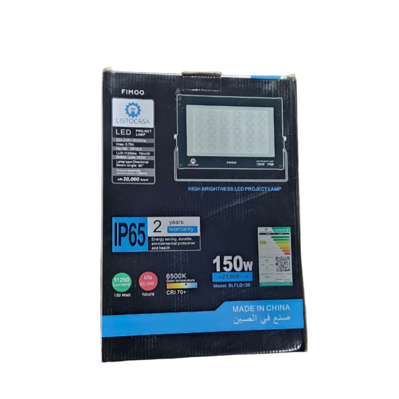 FIMOO - LISTOCASA LED PROJECT LAMP - 6500K - 150W - IP65 Waterproof - SLFD150