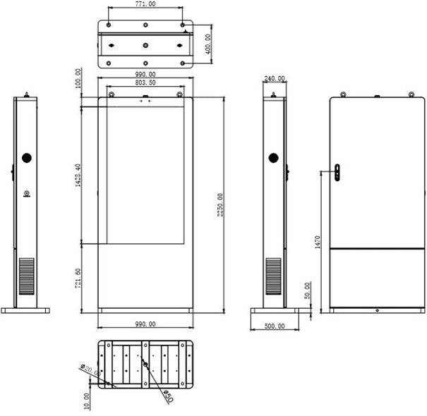 Redot 65" Outdoor Digital Signage - MW3365-LW