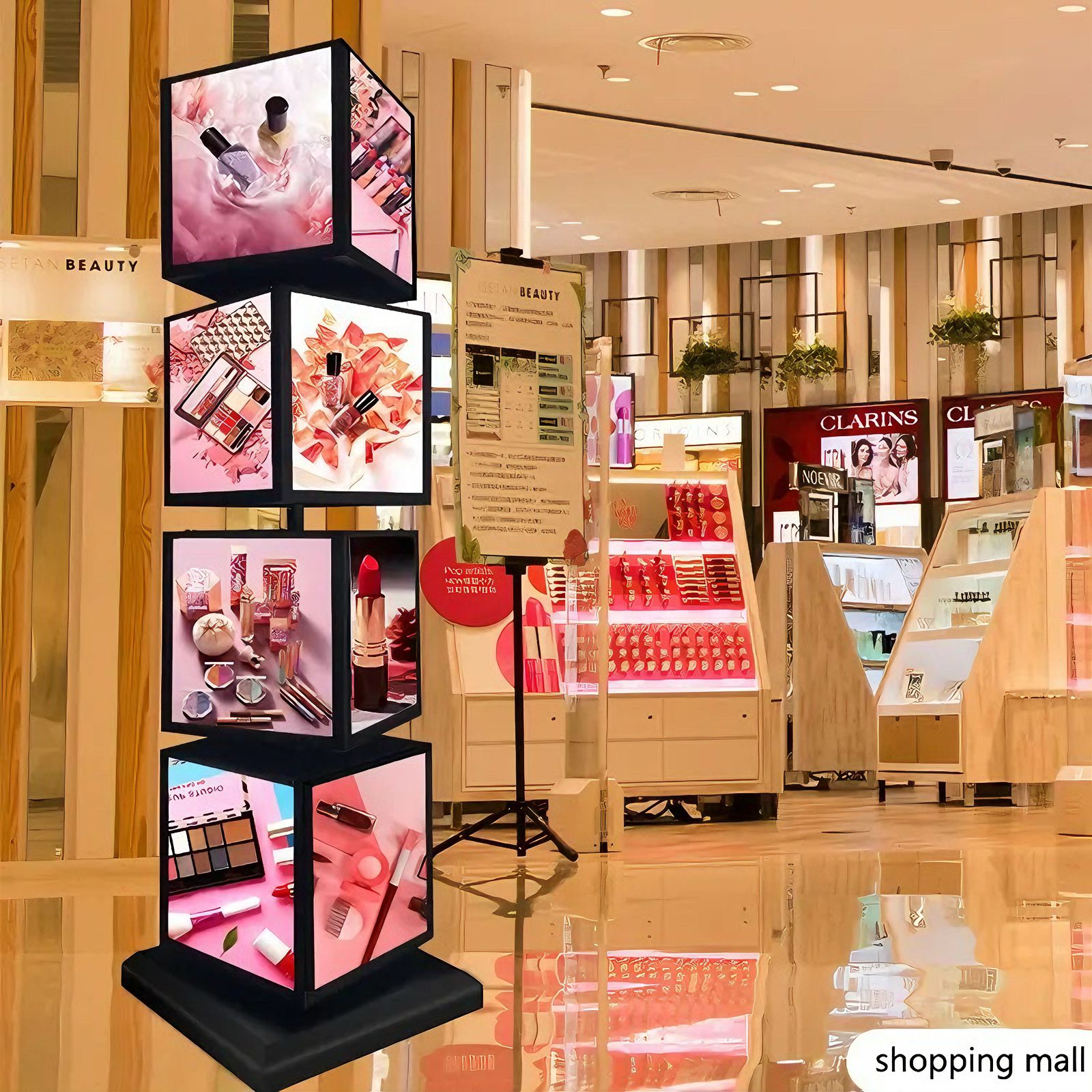 4-Tier Moving LED Stand