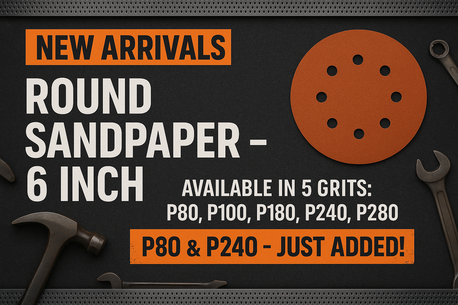 Round Sandpaper Promotional Banner